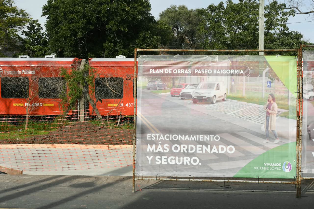 Obras en el Paseo Baigorria