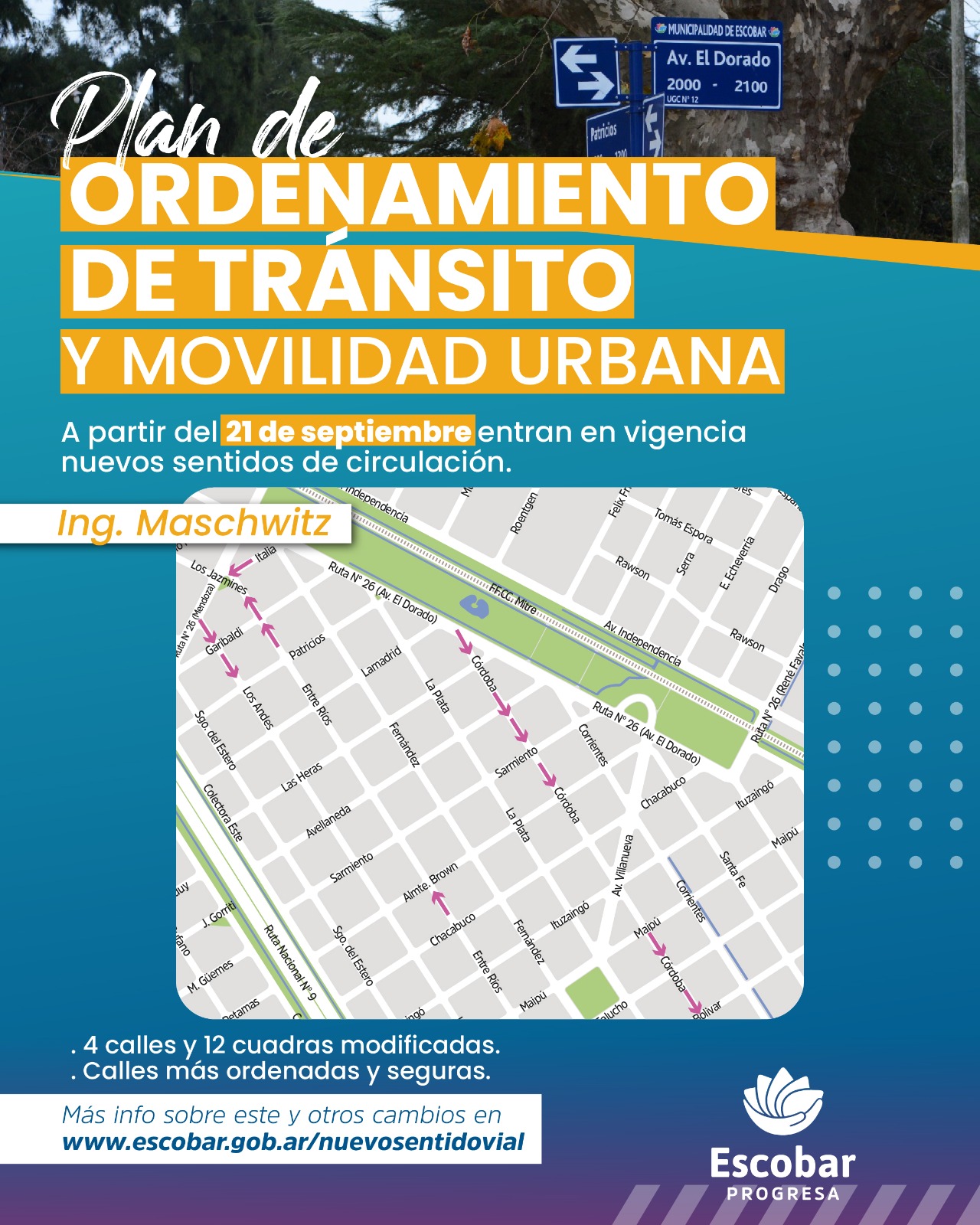 Plan de Ordenamiento de Tránsito en Ingeniero Maschwitz