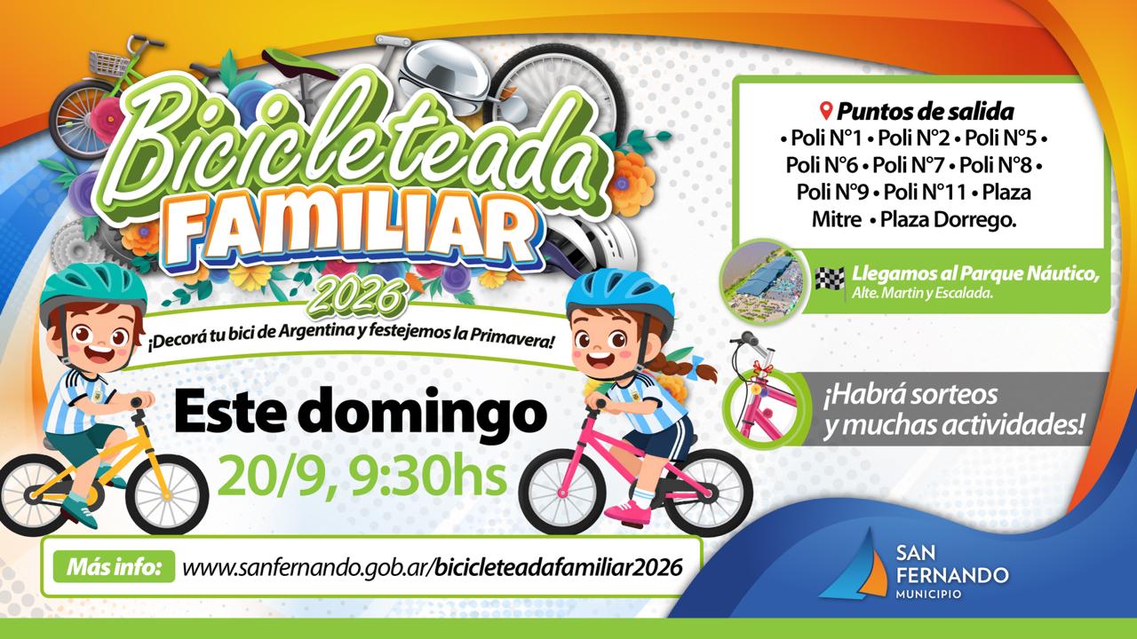 Bicicleteada familiar 2026
