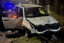 Así terminó la camioneta