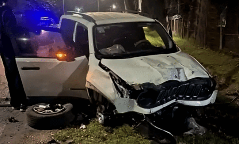 Así terminó la camioneta